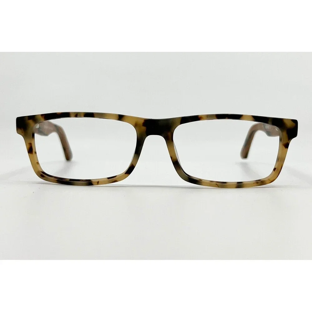 EyeBuyDirect Cambridge Eyeglasses Mens Brown Tortoise Wood Finish 52-16-140